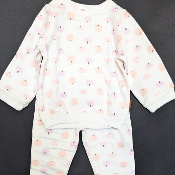 Lila & Jack 18-24m Pastel Pumpkin Pajamas - Picture 1 of 4